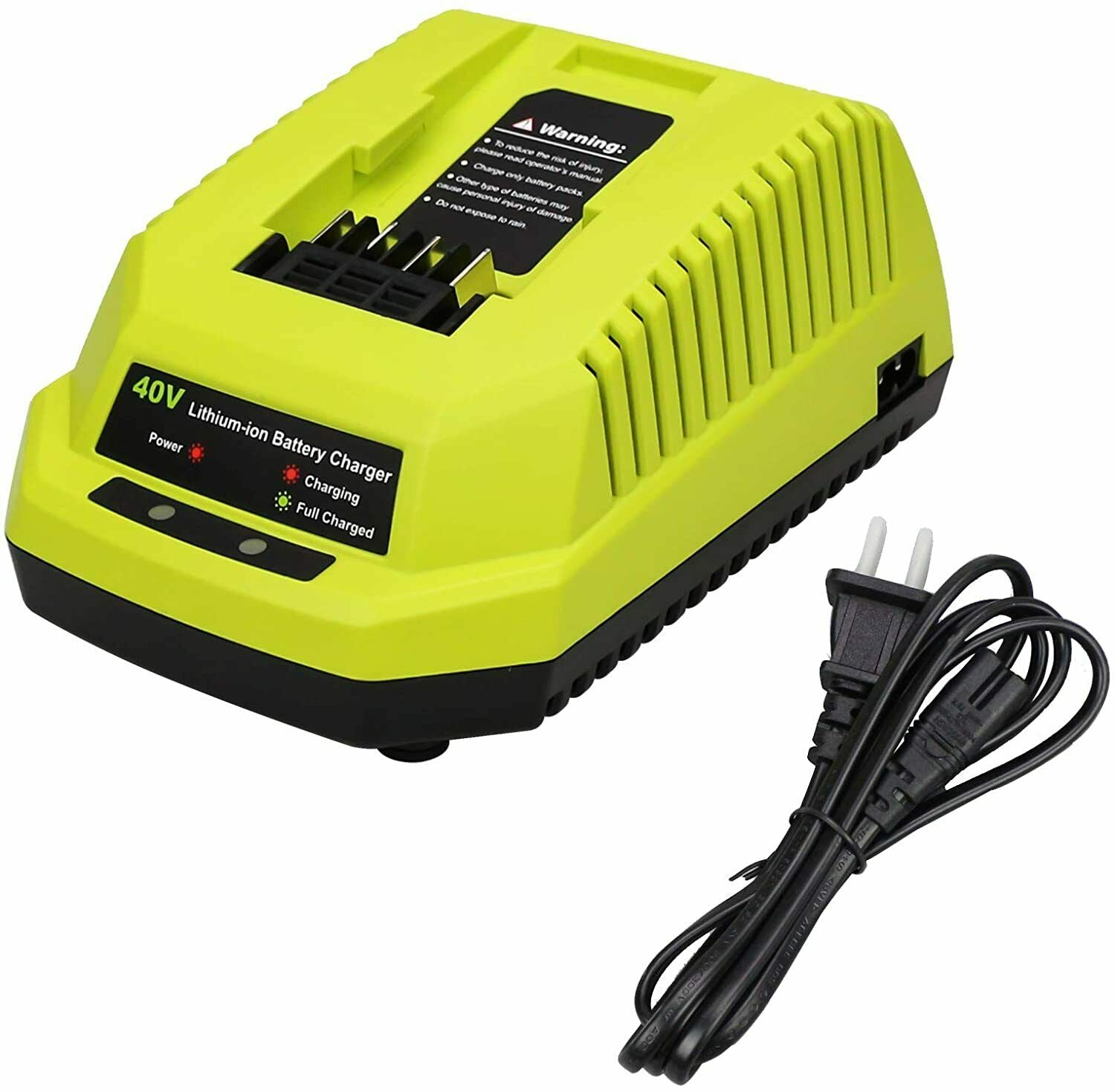 29482 Charger for GreenWorks 40 Volt G-MAX Lithium Battery 29482 Charger for GreenWorks 40 Volt G-MAX Lithium Battery
